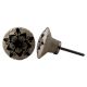 White Painted Star Floral Knob